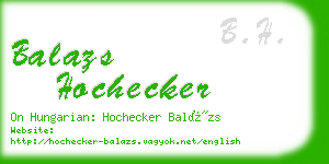 balazs hochecker business card